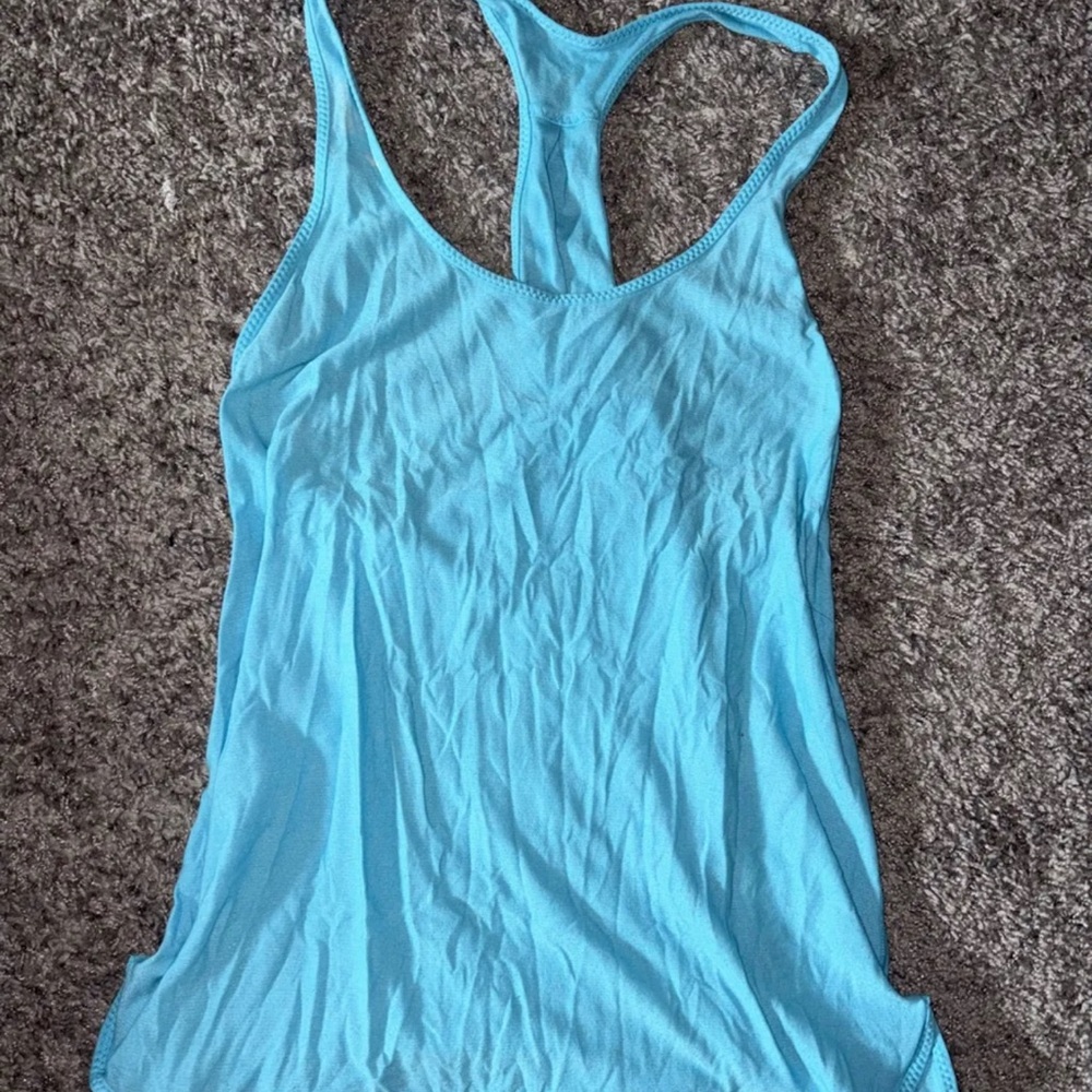 Lululemon Athletica Blue Racerback Tank Top